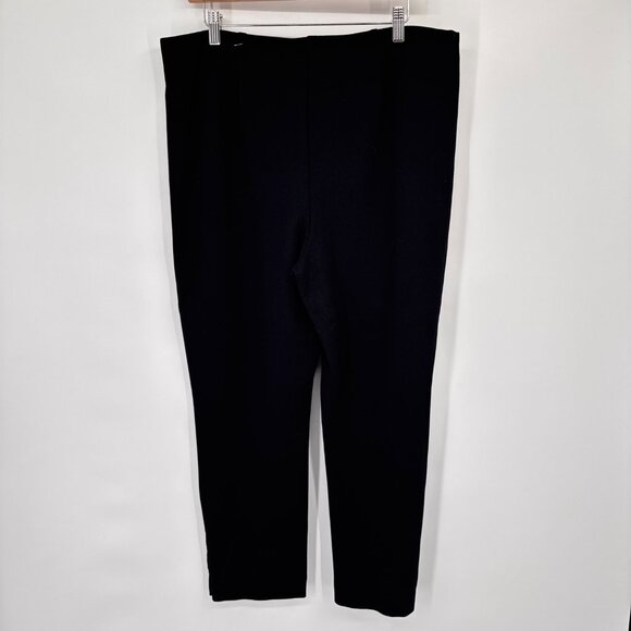Chicos 2.5 Womens Black Pull-On Ankle Pants Button Detail Size 14 - Picture 11 of 14